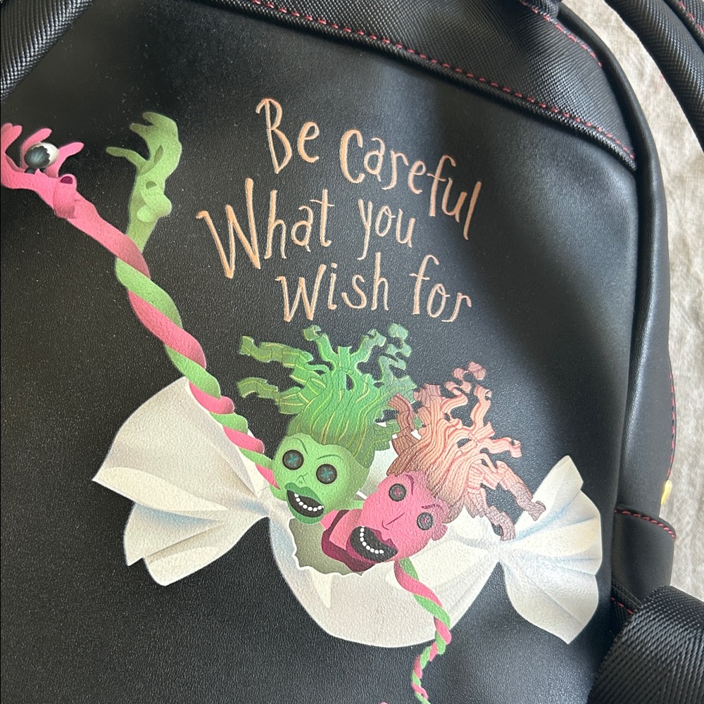 Loungefly Black Multi-Color Floral Theater Mini Backpack - Picture 2 of 5